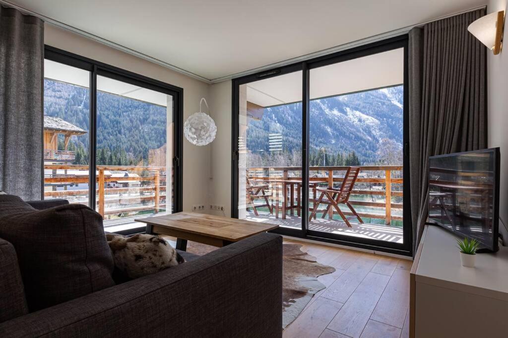 Modern 2Br 5* Pool Gym Spa Garage Mont-Blanc View Chamonix Eksteriør billede