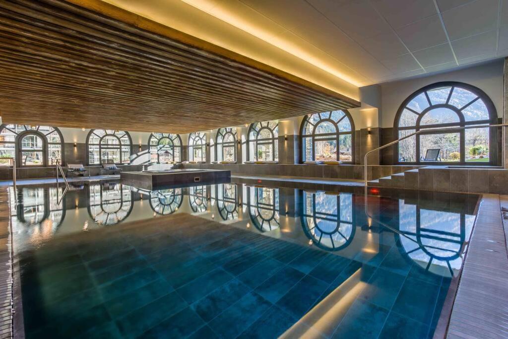 Modern 2Br 5* Pool Gym Spa Garage Mont-Blanc View Chamonix Eksteriør billede